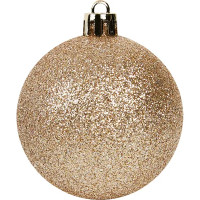 Набор новогодних шаров Christmas ø5-6 см полистирол цвет красный матовый 25 шт.