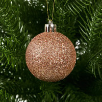 Набор новогодних шаров Christmas ø5-6 см полистирол цвет красный матовый 25 шт.