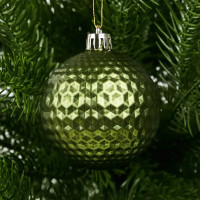 Набор новогодних шаров Christmas ø5-6 см полистирол цвет красный матовый 25 шт.