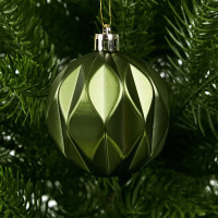 Набор новогодних шаров Christmas ø5-6 см полистирол цвет красный матовый 25 шт.