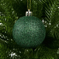 Набор новогодних шаров Christmas ø5-6 см полистирол цвет красный матовый 25 шт.