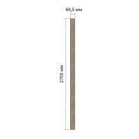 Профиль стартовый для стеновой панели МДФ Битс дуб винтаж 2700x66.5x16 мм 0.18 м²