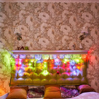 Гирлянда светодиодная Занавес Дождь 1.5x1 м 96 LED мультисвет