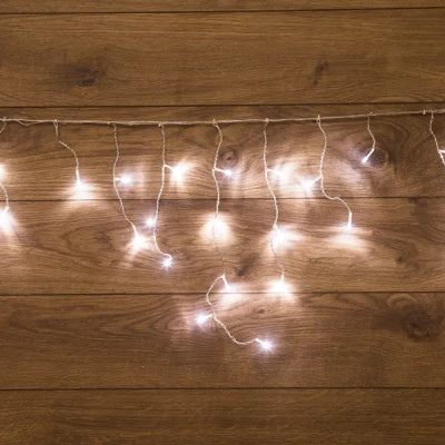 Гирлянда светодиодная Айсикл 1.8x0.5 м 48 LED цвет белый