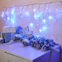 Гирлянда светодиодная Айсикл 1.8x0.5 м 48 LED цвет синий