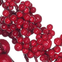 Новогоднее украшение Ветка 70x35 см цвет красный