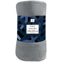 Плед Mataro 180x200 см велсофт цвет серый