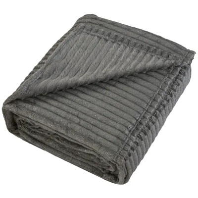 Плед Alitea 180x200 см велсофт цвет графит