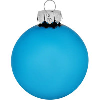 Набор новогодних шаров Christmas ø7 см цвет синий 8 шт.