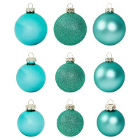 Набор новогодних шаров Christmas ø6 см стекло цвет зеленый 26 шт.