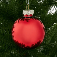 Набор новогодних шаров Christmas ø6 см цвет красный 26 шт.