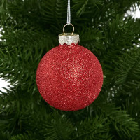 Набор новогодних шаров Christmas ø6 см цвет красный 26 шт.
