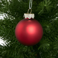 Набор новогодних шаров Christmas ø6 см цвет красный 26 шт.