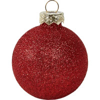 Набор новогодних шаров Christmas ø6 см цвет красный 26 шт.