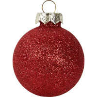 Набор новогодних шаров Christmas ø6 см цвет красный 26 шт.