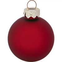 Набор новогодних шаров Christmas ø6 см цвет красный 26 шт.