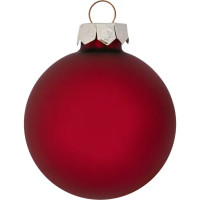 Набор новогодних шаров Christmas ø6 см цвет красный 26 шт.