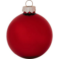 Набор новогодних шаров Christmas ø6 см цвет красный 26 шт.