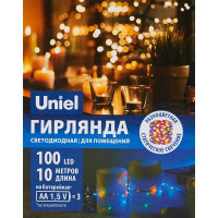 Электрогирлянда комнатная Uniel Роса 10 м 100 LED мультисвет на батарейках