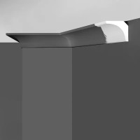 Плинтус потолочный Design 1 полистирол 20x20x2000 мм белый