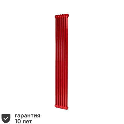 Радиатор трубчатый Irsap Tesi RR218000605A430N01 1735/65 6 секций боковое подключение сталь красный