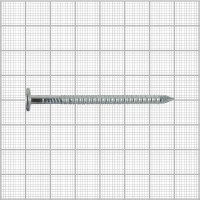 Гвозди ершеные оцинкованные 4.2x60 мм, 0.4 кг