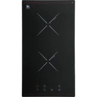Индукционная варочная панель Kitll KHI 3001 BLACK 30 см 2 конфорки цвет чёрный