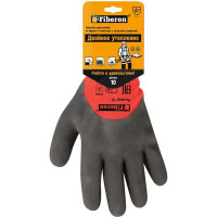 Перчатки латексные Fiberon PR-WNT594 размер 10/XL, двойное утепление