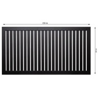 Экран для радиатора 150x60 см реечный черный