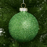 Набор новогодних шаров Christmas ø6 см цвет зеленый 26 шт.