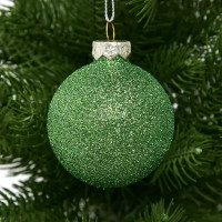Набор новогодних шаров Christmas ø6 см цвет зеленый 26 шт.