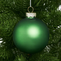 Набор новогодних шаров Christmas ø6 см цвет зеленый 26 шт.