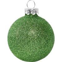 Набор новогодних шаров Christmas ø6 см цвет зеленый 26 шт.