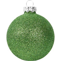 Набор новогодних шаров Christmas ø6 см цвет зеленый 26 шт.