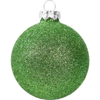 Набор новогодних шаров Christmas ø6 см цвет зеленый 26 шт.