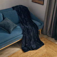 Плед Mataro 180x200 см велсофт цвет синий