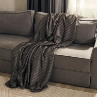 Плед Alitea 180x200 см велсофт цвет графит