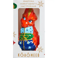 Елочное украшение Дракон с подарками Коломеев 9x11 см цвет разноцветный