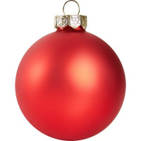 Набор новогодних шаров Christmas ø7 см цвет красный 8 шт.