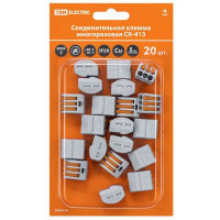 Клемма соединительная TDM Electric СК-413 3-проводная 2.5 мм 20 шт.