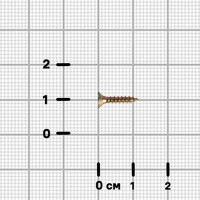Саморезы универсальные потайные острые оцинкованные 2.5x12 40 шт.