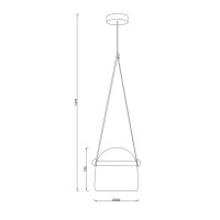 Светильник подвесной светодиодный Freya FR5471PL-L12W 4 м² цвет белый