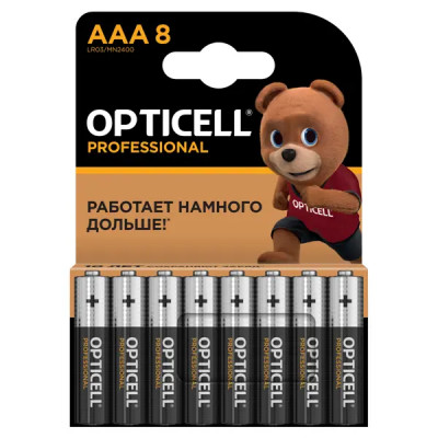 Батарейка алкалиновая Opticell Professional LR03 AAA 8 шт.