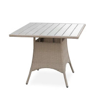 Стол обеденный Софи GS061 90x90x75 см искусственный ротанг бежевый