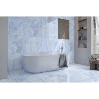 Глазурованный керамогранит Eternal Onyx Blue 60x60 см 1.44 м² глянцевый цвет голубой