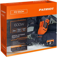 Дрель сетевая ударная Patriot FD 550H, 600 Вт