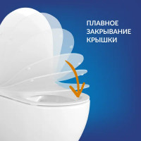 Комплект инсталляция с унитазом Cersanit Mika 64442 безободковый с микролифтом клавиша цвет хром