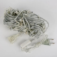 Гирлянда светодиодная нить Uniel ULD-S2500-225/STК электрическая 25 м нейтральный белый свет 1 режим 225 ламп цвет прозрачный