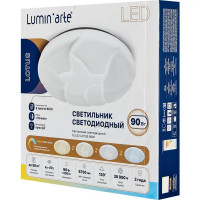 Светильник настенно-потолочный светодиодный Lumin Arte Lotus CLL52 с пультом управления 58 м² регулируемый свет цвет белый