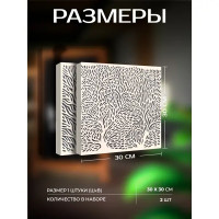 Картина Векторная красота 30x30 см 2 шт.